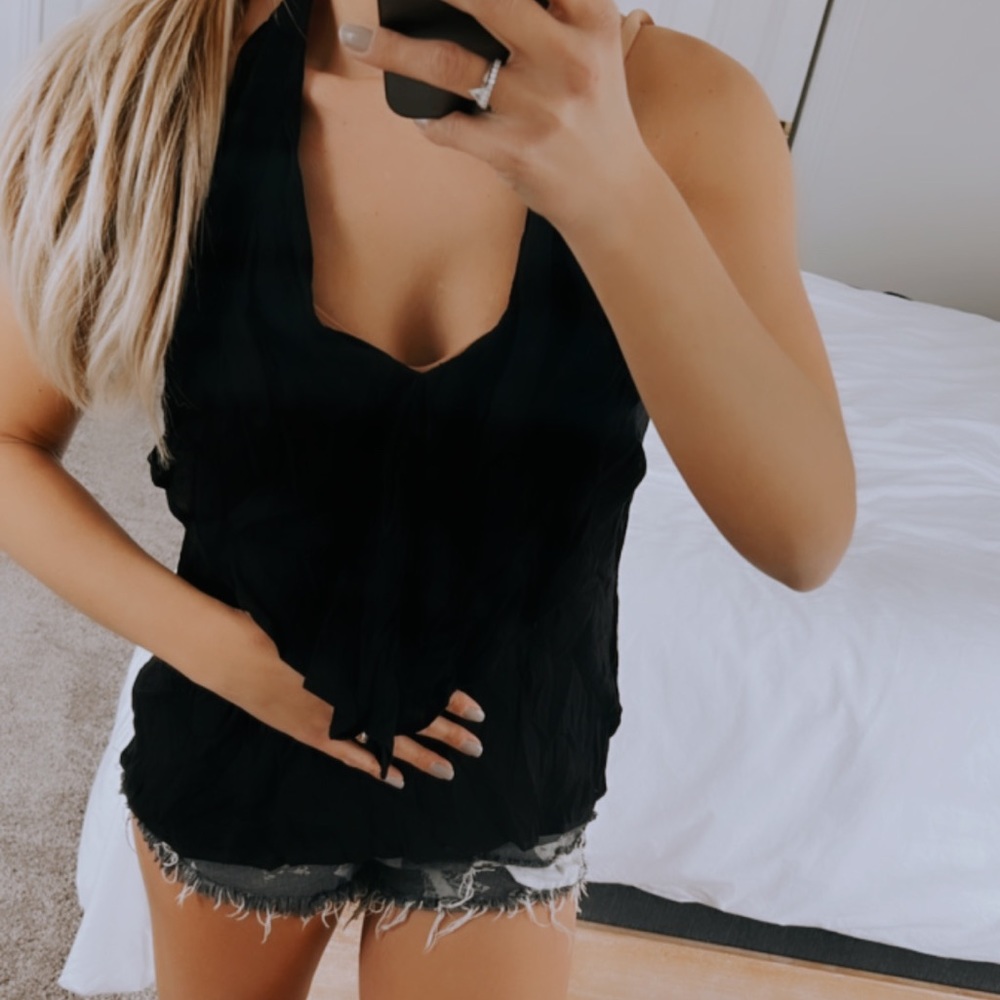 Ella Moss Tie Back Halter Tank Top